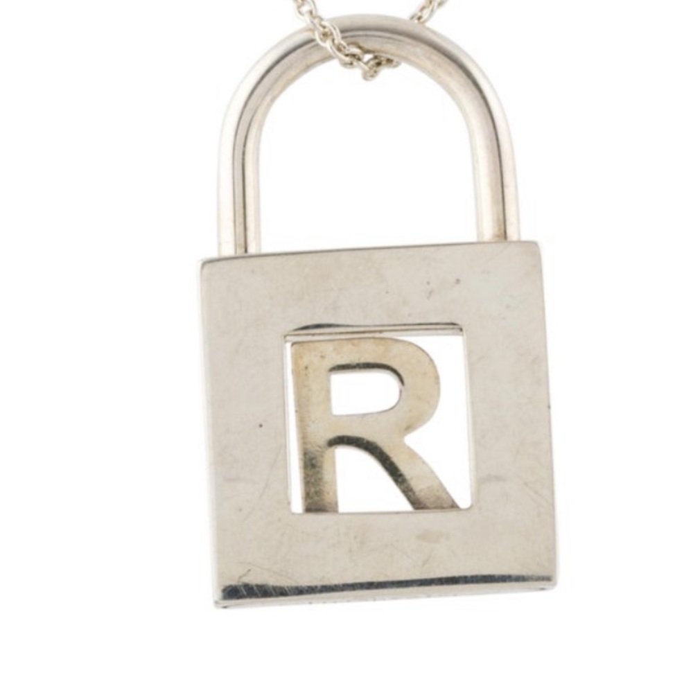 Tiffany & Co “R” lock with chain